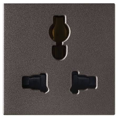 Buy Legrand Myrius Nextgen Charcoal Grey 3 pin 6 A 10 A 13 A 2 Module